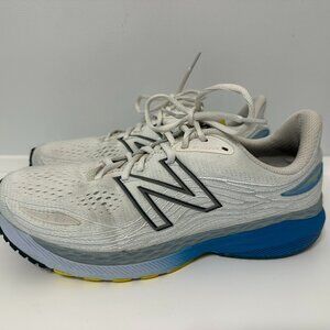 New Balance Men's Fresh Foam X 860 V12 Running Shoe, White/Helium, 9.5 W